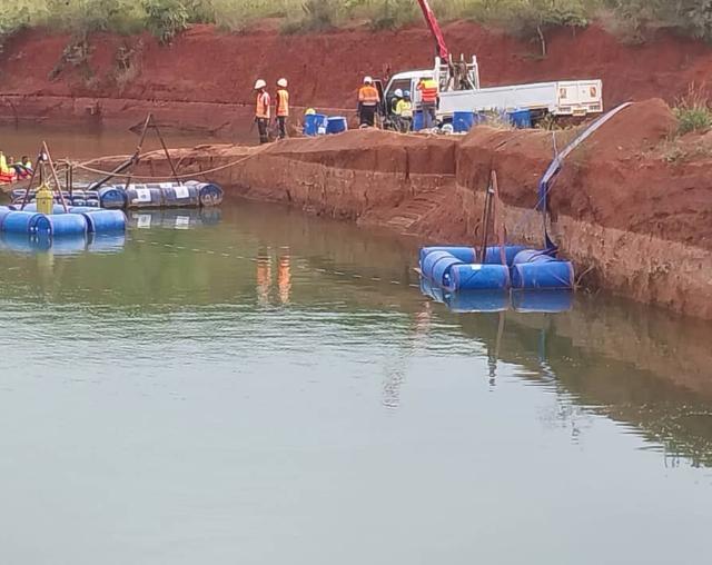 Dewatering of south pit at Buckreef gold mine